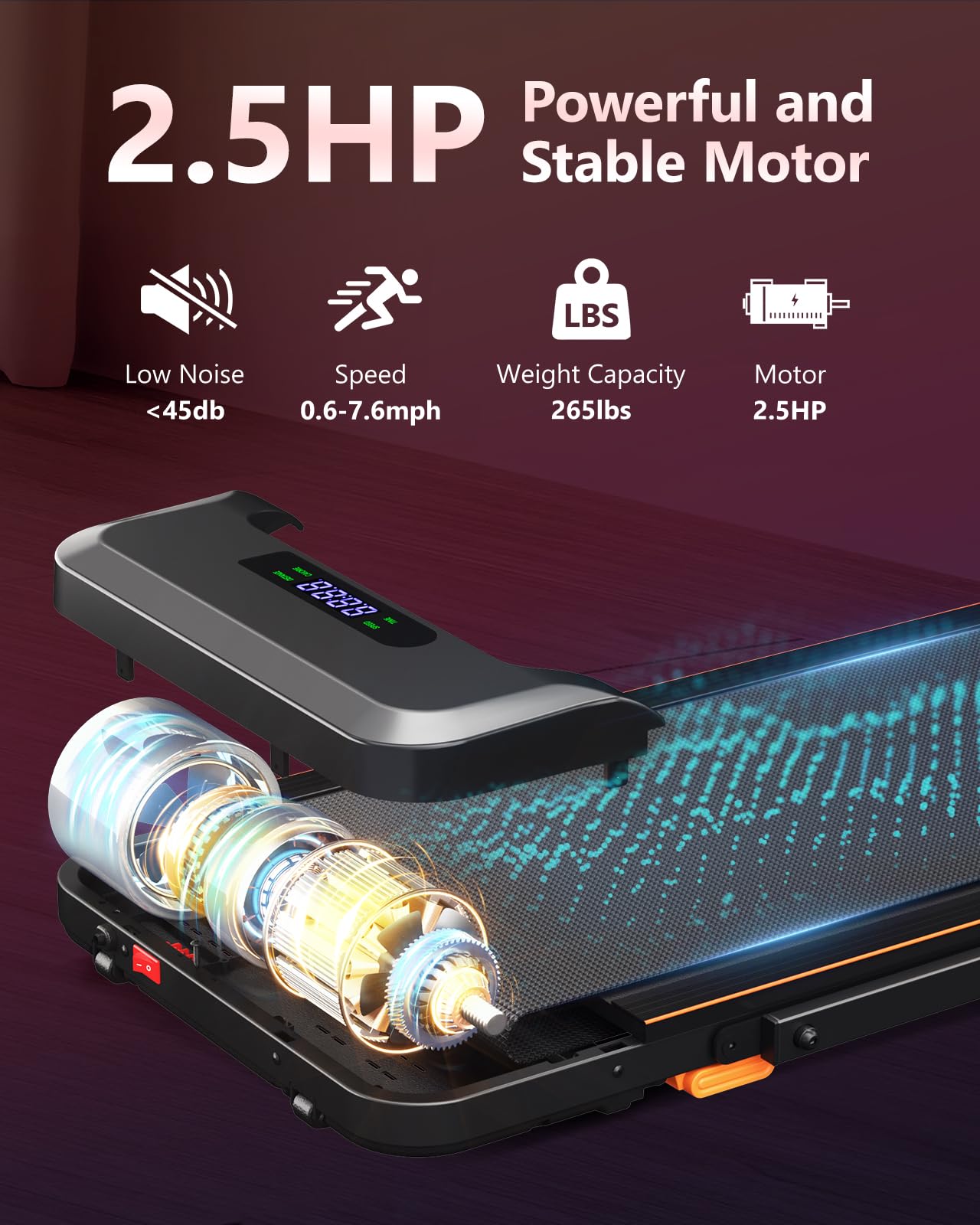 Amazon | ウォーキングパッドトレッドミル 傾斜付き ポータブル